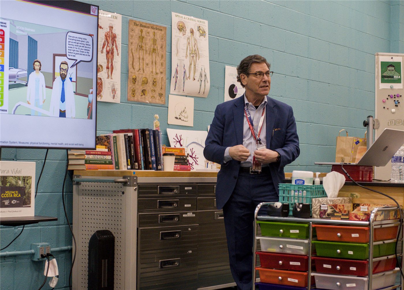Dr. Faiola speaking at the OhioXR Conference
