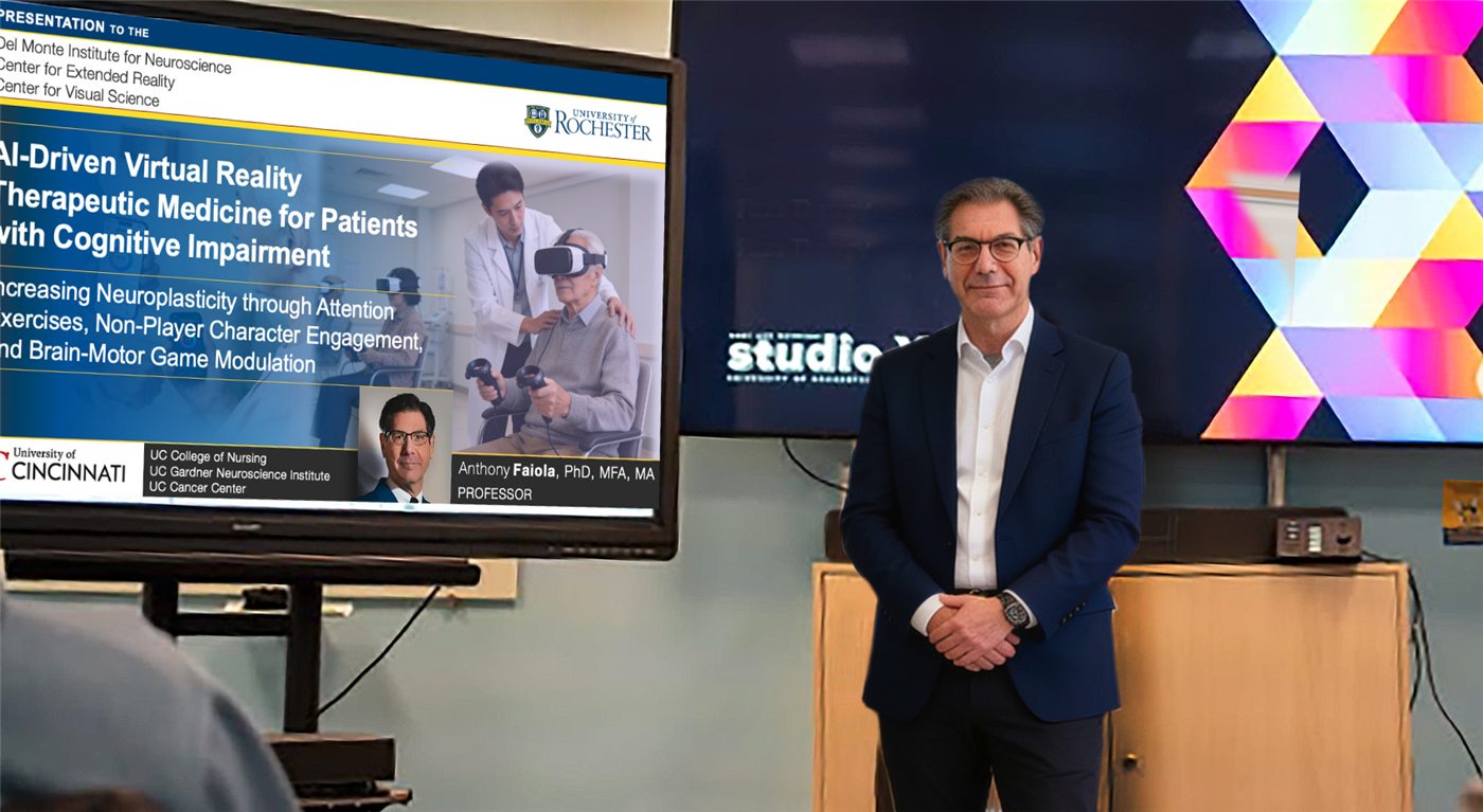 Dr. Faiola at Studio X, University of Rochester